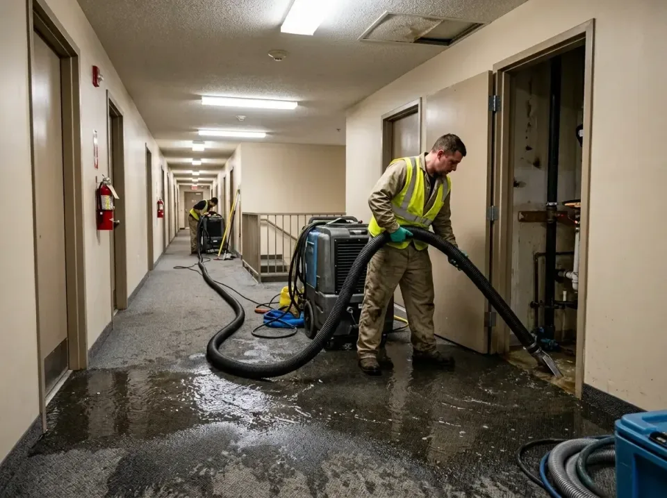 multi-unit-apartment-hallway-f-005 — frequently asked questions, Emergency Burst Pipe Water Extraction & Removal in Morganto…
